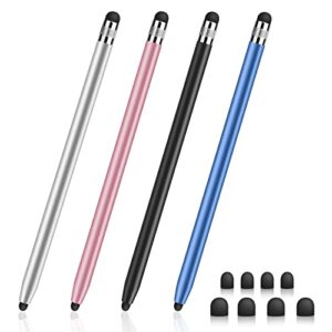 Digiroot 2-in-1 Stylus Pen,4-Pack Stylus for Touch Screens Pens,High Sensitivity&Precision Capacitive Stylus for iPhone/Ipad Pro/Tablets/Samsung/Galaxy/Pc