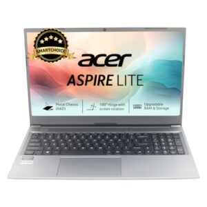Acer SmartChoice Aspire Lite, AMD Ryzen 5-5625U Processor, 16 GB/512 GB, Full HD, 15.6″/39.62 cm, Windows 11 Home, Steel Gray, 1.59 kg, AL15-41, Metal Body, Thin and Light Laptop