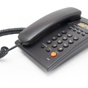 Beetel G20,TEC Certified,Caller ID Phone LCD Display, Ringer LED, DTMF/FSK Compatible, Adjustable Handset/Ringer Volume,Music on Hold,Desk/Wall Mountable,3 Level LCD Contrast,Alarm(Black)