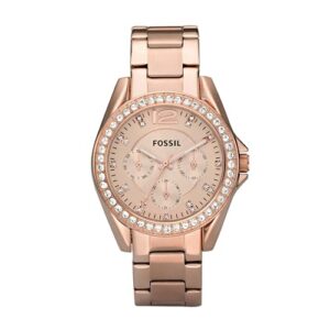 Fossil Riley Analog Rose Gold Dial Women’s Watch – ES2811