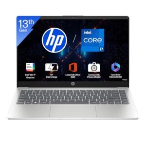 HP 15, 13th Gen Intel Core i7-1355U (16GB DDR4, 512GB SSD) FHD, Anti-Glare, 15.6’’/39.6cm, Win11, M365(1yr)* Office 24, Silver, 1.59kg, Iris Xe, FHD Camera w/Shutter, Backlit Laptop fd0468tu/fd0515tu