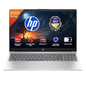 HP 15, AMD Ryzen 7 5825U (16GB DDR4, 512GB SSD) FHD, Anti-Glare, Micro-Edge,15.6”/39.6cm, Win11, M365(1yr)* Office24, Silver, 1.59kg, fc0476AU, Radeon Graphics, FHD Camera w/Shutter, Backlit Laptop