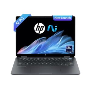 HP OmniBook Ultra Flip Next Gen AI PC Ultra 7 (32GB RAM/1TB SSD/2.8K OLED 16:10 90% STBR Touchscreen 500 nits/Windows 11/9MP Camera/Poly Studio/Backlit KB/MSO/14” (35.6cm)/Gray/1.34kg) fh0029TU Laptop