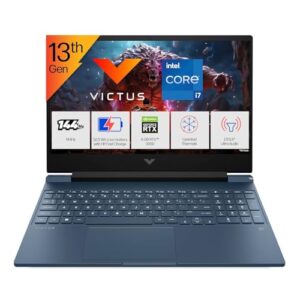 HP Victus, Intel Core i7, 13th Gen-13620H, 6 GB RTX 3050 Gaming Laptop, (16GB DDR4, 512GB SSD) 144Hz,300 nits, IPS, 15.6inch(39.6cm) Win 11, M365* Office24, Blue,2.29kg, Backlit,fa2077tx