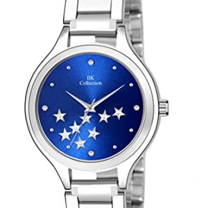 IIK COLLECTION Analogue Pink Dial Silver Bracelet Girl’s & Women’s Wrist Watch (IIK-3078W)