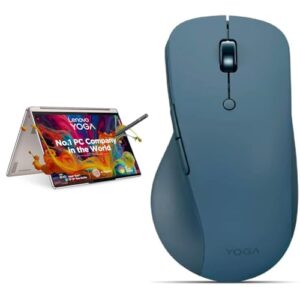 Lenovo Yoga 9 13th Gen Intel Evo i7 1360P 14″(35.56cm) 4K OLED 2-in-1 400Nits Laptop (16GB/1TB SSD/Win 11/Office 2021/Backlit KB/Pen 2.0/Oatmeal/1.4Kg) 83B1004XIN + Yoga Pro Mouse