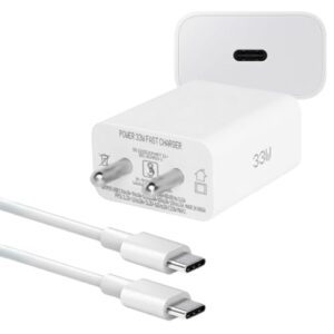 MMAK 33W Type-C Power Fast Charger Adapter with Cable Compatible for CMF 1 | Nothing 2a Plus | 2a | 2, 1 | Wall Android Charging Adaptor for Mobile Phone, White