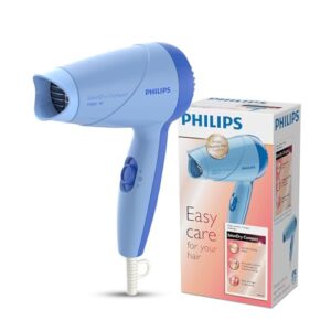 Philips Hair Dryer 1000 Watts | Perfect Blow Dry For Men & Women | 2 Heat Settings (Hot/Warm) | ThermoProtect Technology prevents overheating | HP8100/60 – Blue | | 2 years Warranty