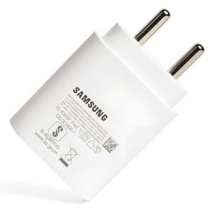 Samsung 25W USB-C Super Fast Adapter (White) | for Galaxy S25,S24, S22/Plus/Ultra/FE/Edge, S24fe/Z Fold/Flip 7/6/A/M/F/06/36/16/17/35/07,56/55/26/05/15/14/06/5G/4G,Tab/A9/A8/A7/S10/S9/S8, 25 w Charger