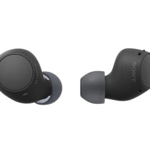 Sony WF-C510 Wireless Bluetooth Earbuds with Mic, TWS, in Ear, Ambient Sound Mode, Small and Comfortable, IPX4, Quick Charge, Multipoint Connectivity, Customized EQ, Up to 22 Hours Battery- Black