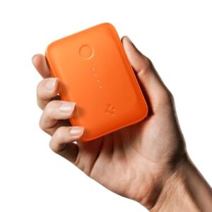 Spigen ArcPack 10000mAh Power Bank, 30.0W Fast Charging, 1 USB-C Port, 1 USB-A Port (C to C Cable Included) – (ABS + PC | Spigen Orange)