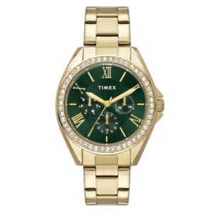 TIMEX Analog Watch for Woman with Round Dial & Water Resistant Women’s Wrist Watches