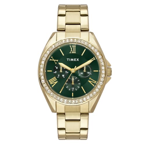 TIMEX Analog Watch for Woman with Round Dial & Water Resistant Women's Wrist Watches