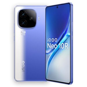 iQOO Neo 10R 5G (Raging Blue, 12GB RAM, 256GB Storage) | Snapdragon 8s Gen 3 Processor | India’s Slimmest 6400mAh Battery Smartphone | Segment’s Most Stable 90FPS for 5 Hours
