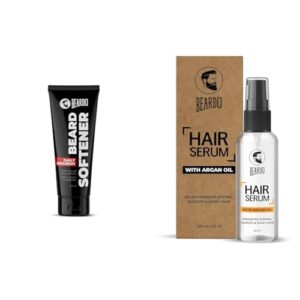 Beardo Beard Softner & Beardo Hair Serum Combo