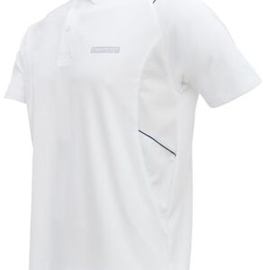 Whitedot Hexa Dry-fit Half Sleeves Polo T-Shirt – White, Regular Fit, 100% Recycled Polyester, Stretchy & Smooth Fabric, Sustainable Activewear for Sports & Casual Wear