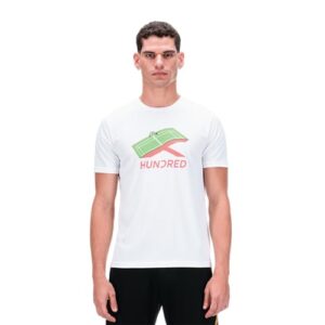 HNDRD Unisex Rally Point T-Shirt |Moisture Transfer | Rapid-Dry | Temperature Control | Air-Dry Tech |Badminton | Football |Pickleball | Running |All Sports and Fitness